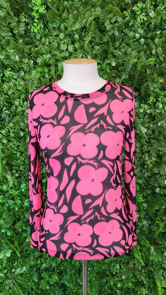 Gorman Pink/Black Floral Top (8)
