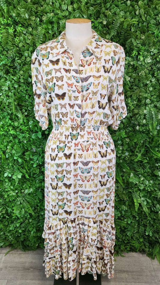 Fate + Becker Print Butterfly Dress BNWT (12)