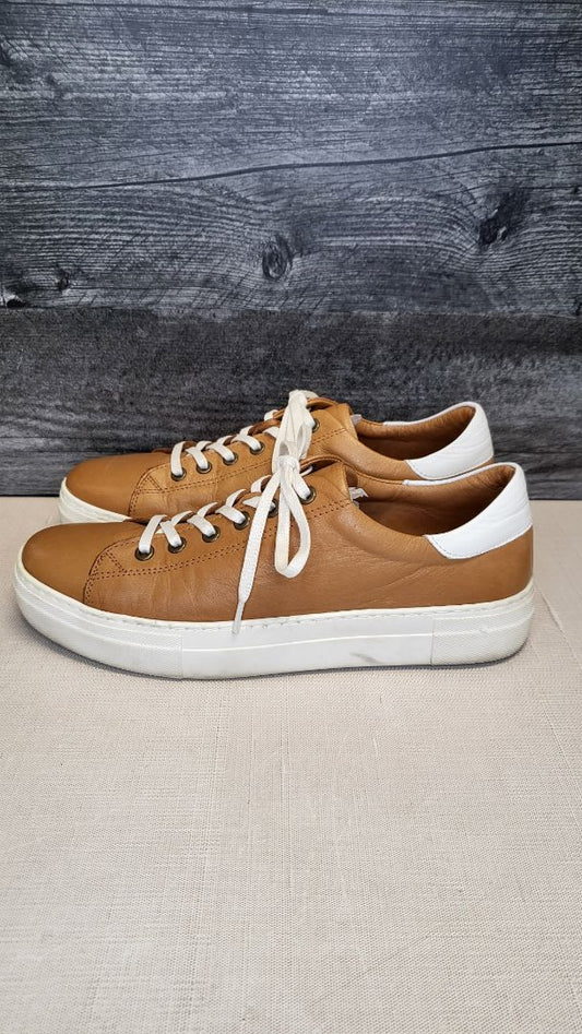 Diana Ferrari Tan Leather Sneaker (39)