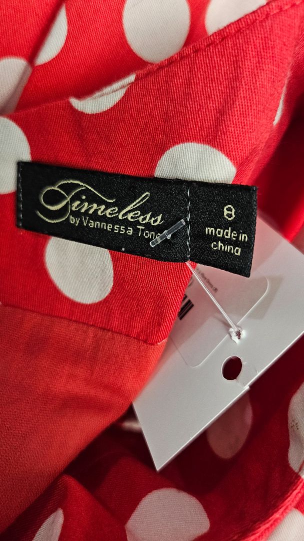 Timeless by Vanessa Tong Red Fit & Flare Dress (8)
