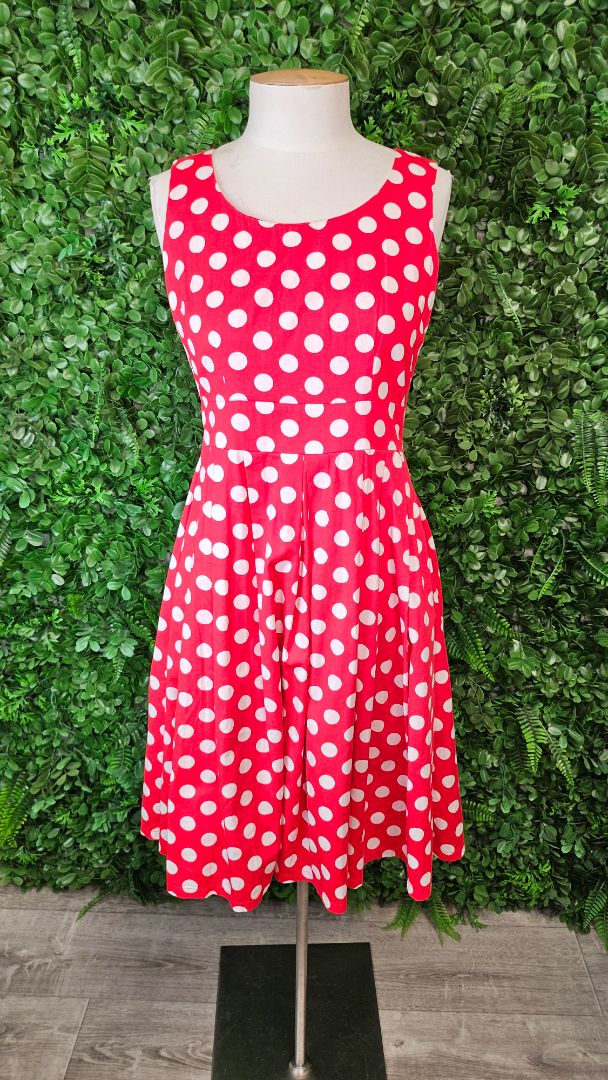 Timeless by Vanessa Tong Red Fit & Flare Dress (8)