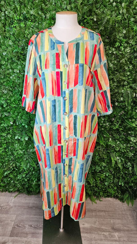 Newport Multi Button Thru Dress BNWT (18)