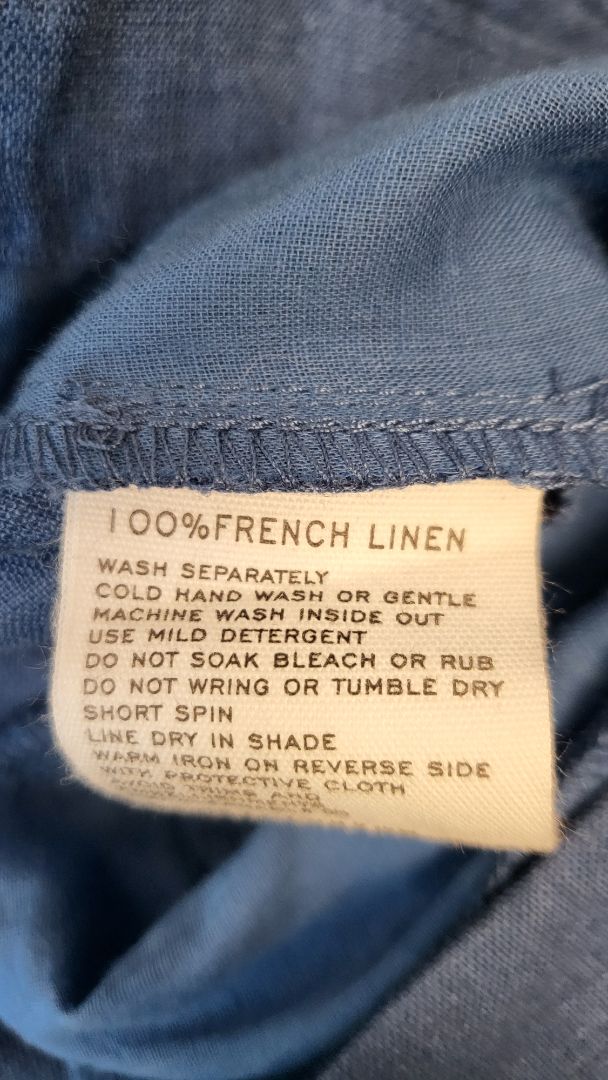Blue Illusion Blue Linen Skirt (18)