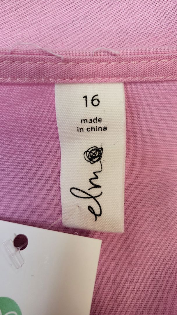 Elm Pink Linen Blend Top (16)