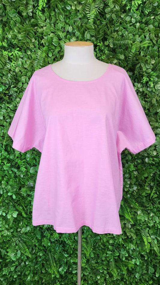 Elm Pink Linen Blend Top (16)