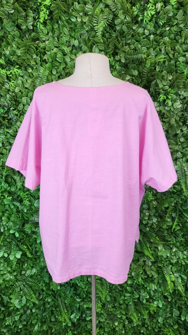 Elm Pink Linen Blend Top (16)