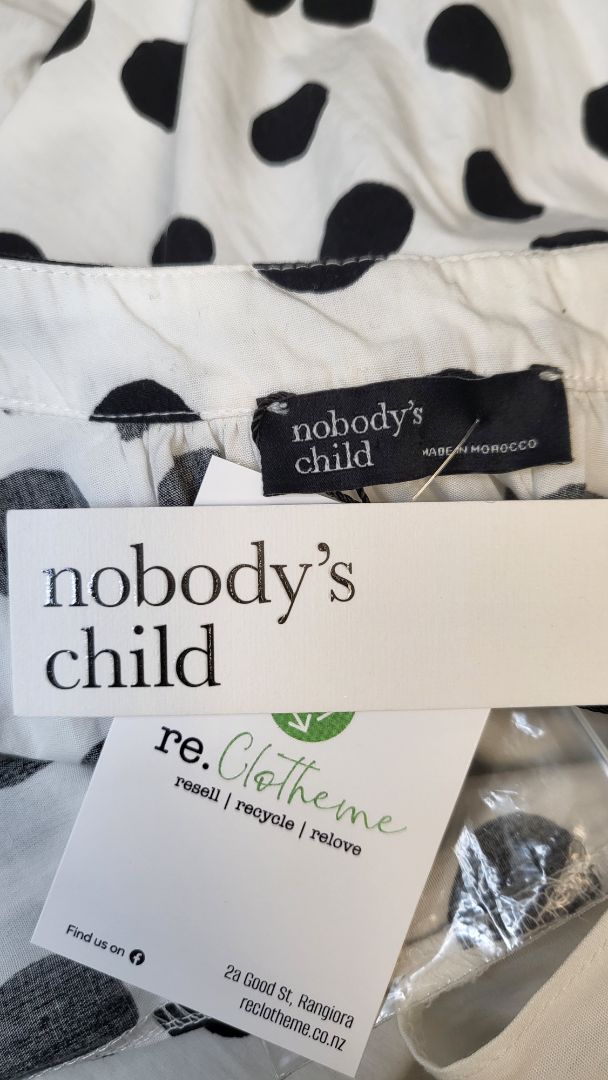 Nobodys Child White/Black Tiered Top (18)