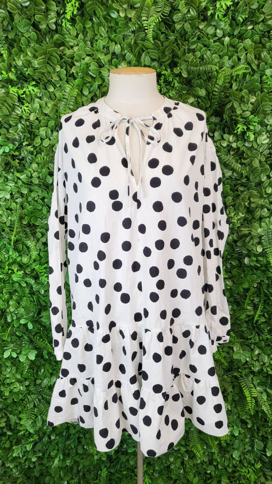 Nobodys Child White/Black Tiered Top (18)