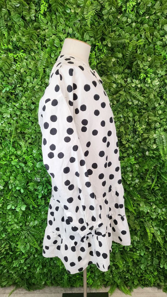 Nobodys Child White/Black Tiered Top (18)