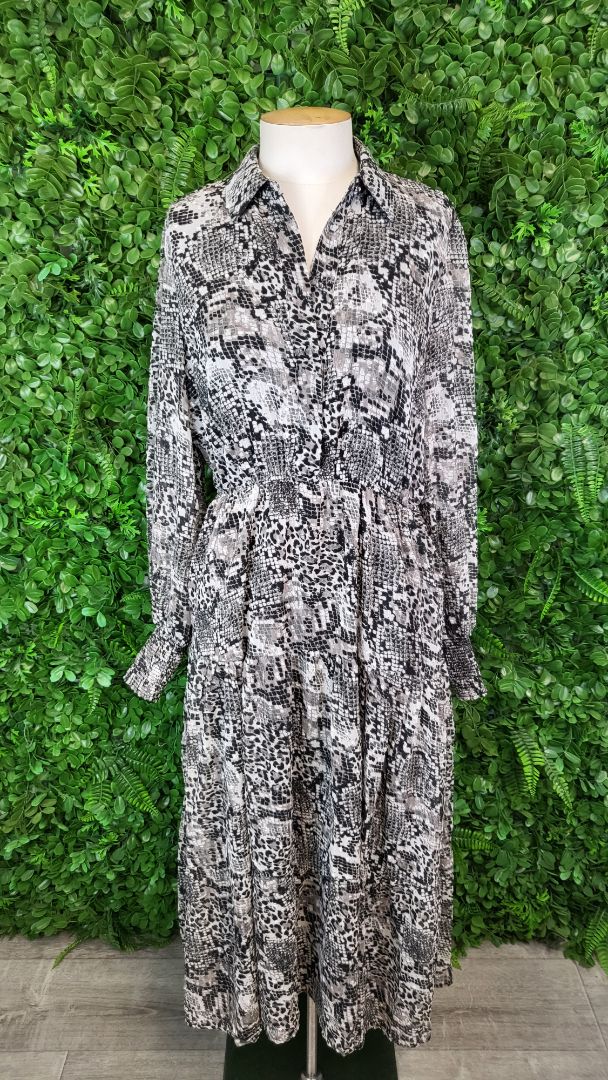 Decjuba Reptile Shirt Dress (10)