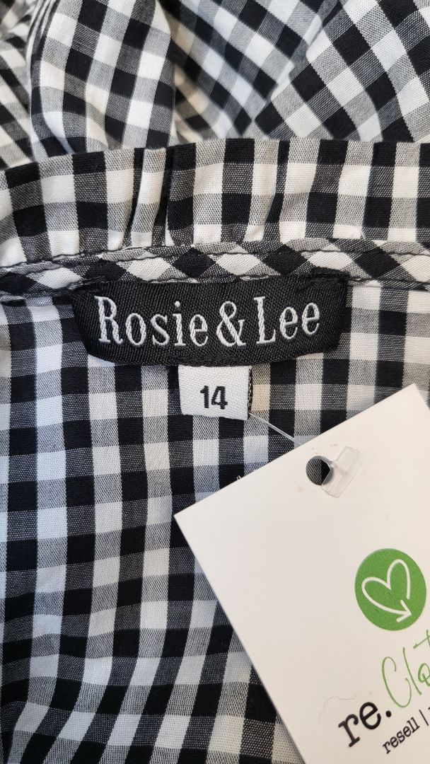 Rosie & Lee Gingham Tiered Dress (14)