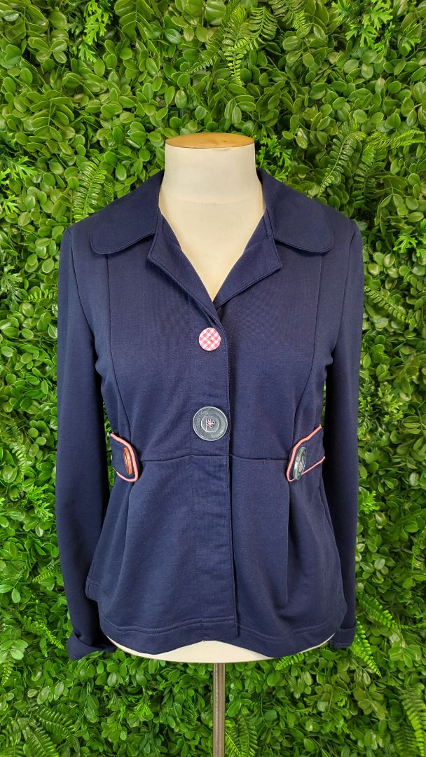 French Kitty Navy Jersey Blazer (10)