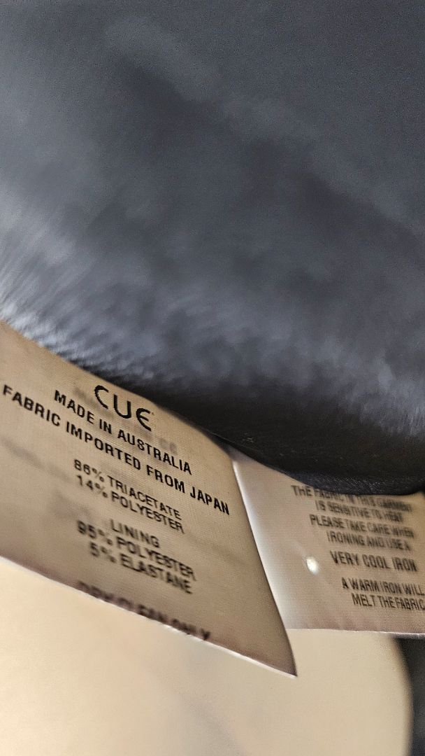 Cue Black Crop Bomber Jacket (12-14)