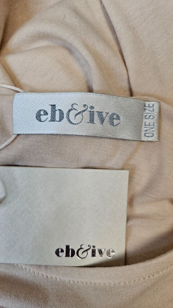 Eb & Ive Clay Gold Foil Tee BNWT (OSFM)