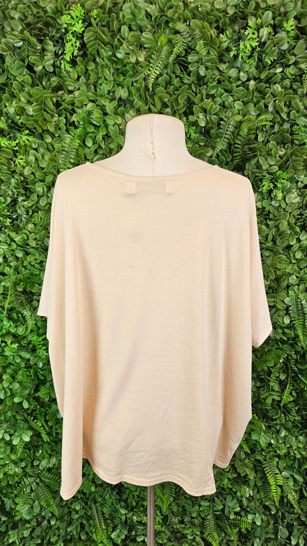 Eb & Ive Clay Gold Foil Tee BNWT (OSFM)