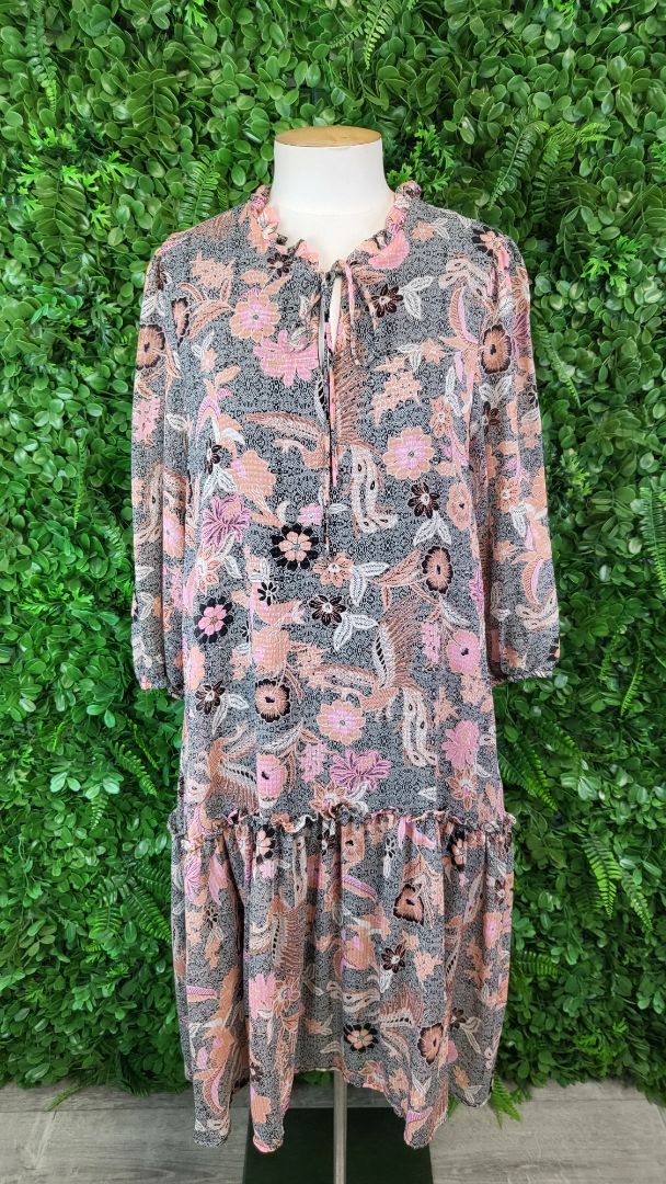 Vero Moda Print Drop Hem Dress (14)