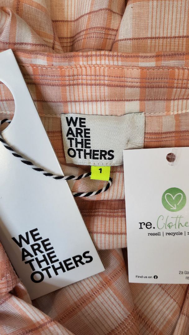 We Are The Others Orange Check The Oversized Shirt BNWT (14)