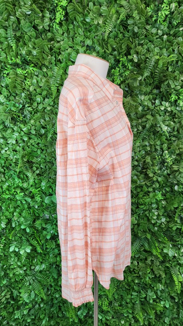 We Are The Others Orange Check The Oversized Shirt BNWT (14)