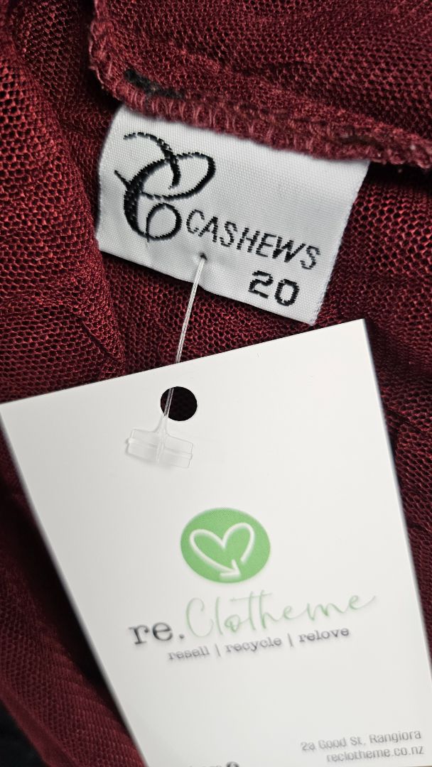 Merlot Mesh Layering Top (20)