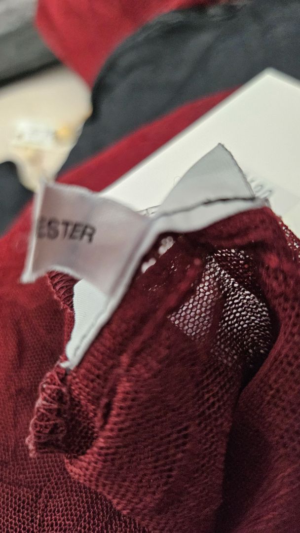 Merlot Mesh Layering Top (20)