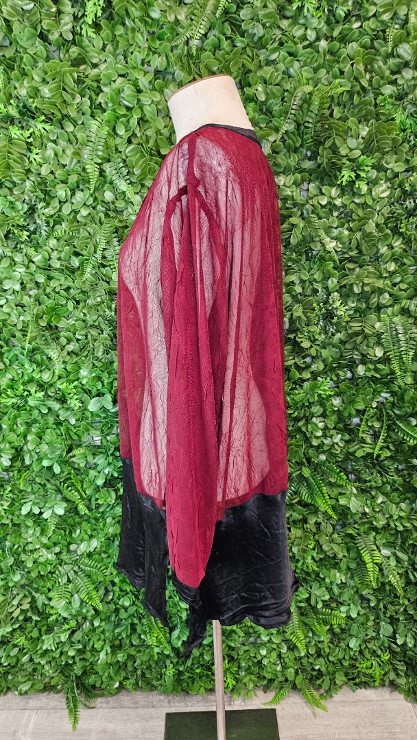 Merlot Mesh Layering Top (20)