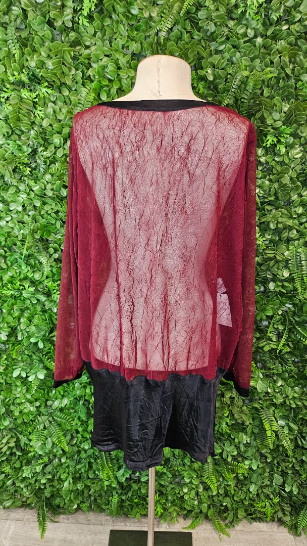 Merlot Mesh Layering Top (20)