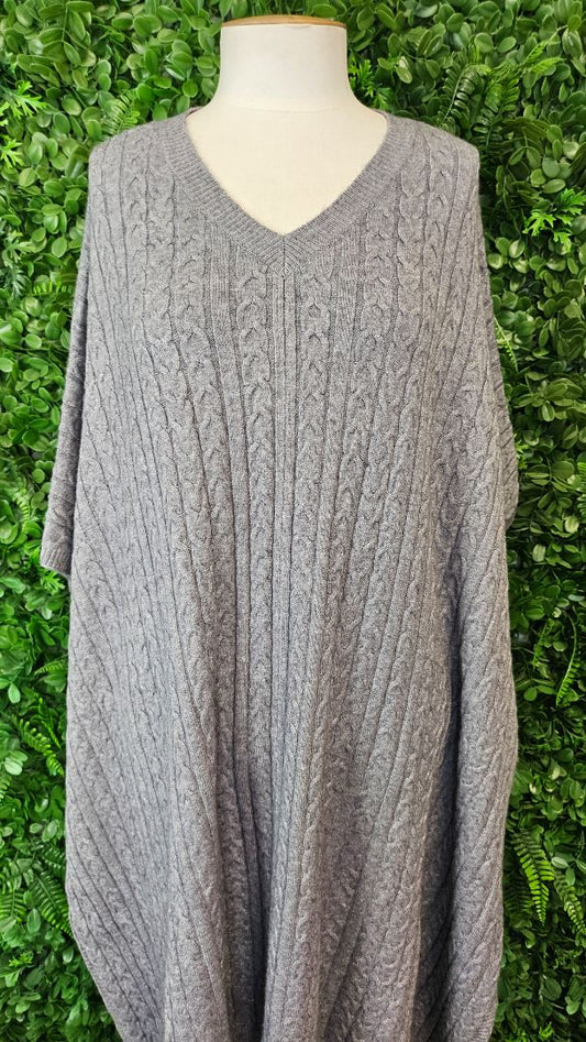 Eb & Ive Grey Poncho BNWT (OSFM)