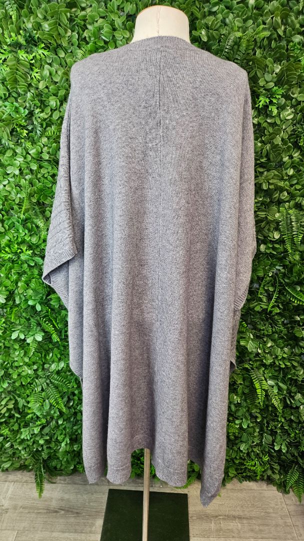 Eb & Ive Grey Poncho BNWT (OSFM)