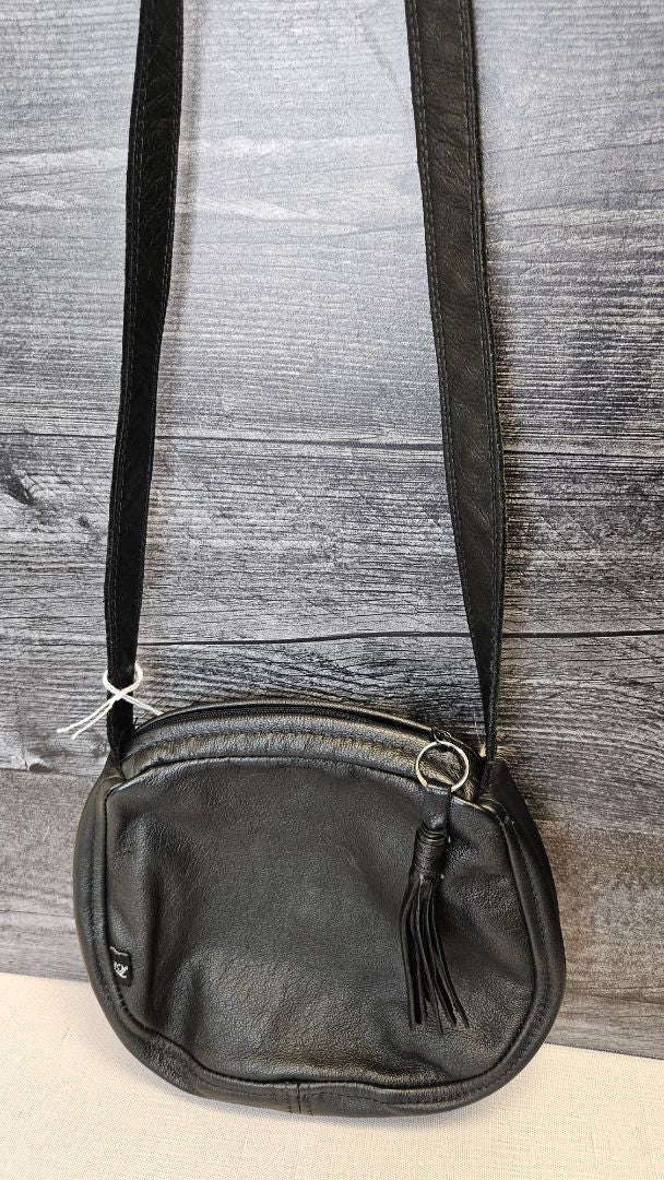Unknown Black/Fur Leather/Fur Bag 22x22cm
