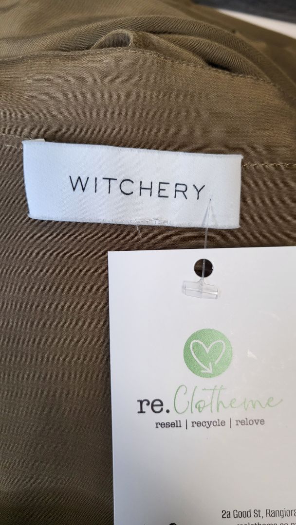 Witchery Khaki Tiered Maxi Dress (14)