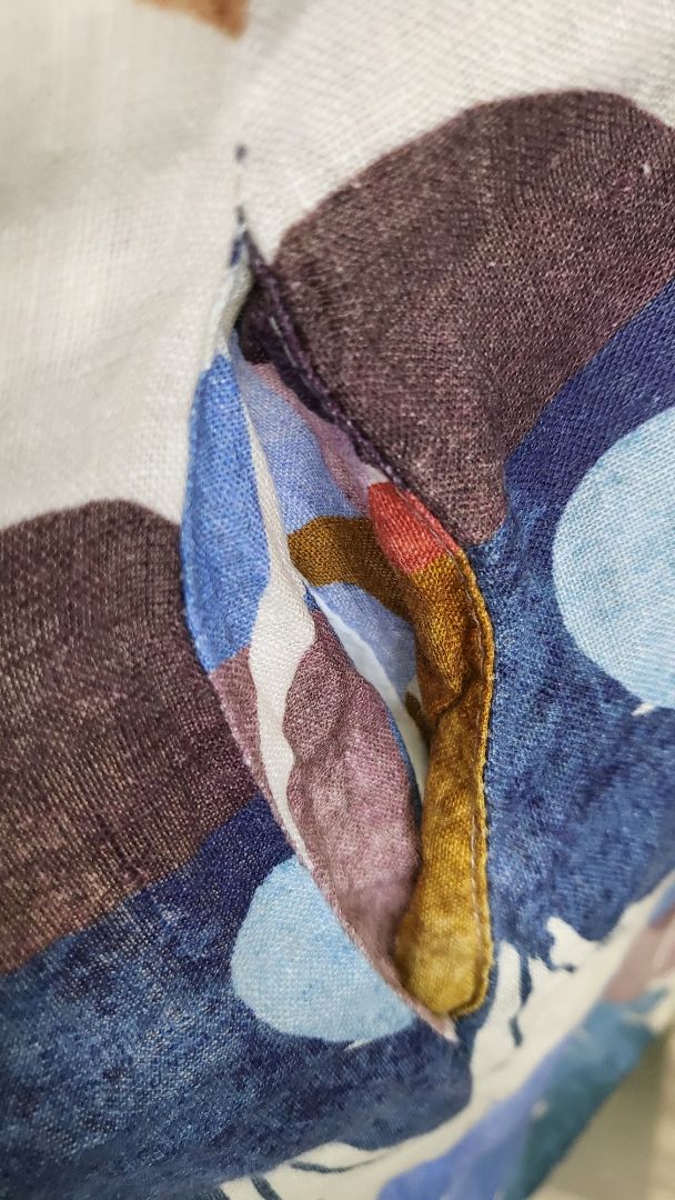 ES Italy Butterfly Print Linen Shift Dress (18)