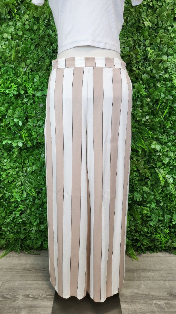 Tuesday Taupe/Cream Stripe Pant (10)