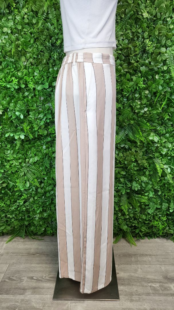 Tuesday Taupe/Cream Stripe Pant (10)