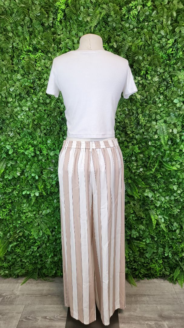 Tuesday Taupe/Cream Stripe Pant (10)