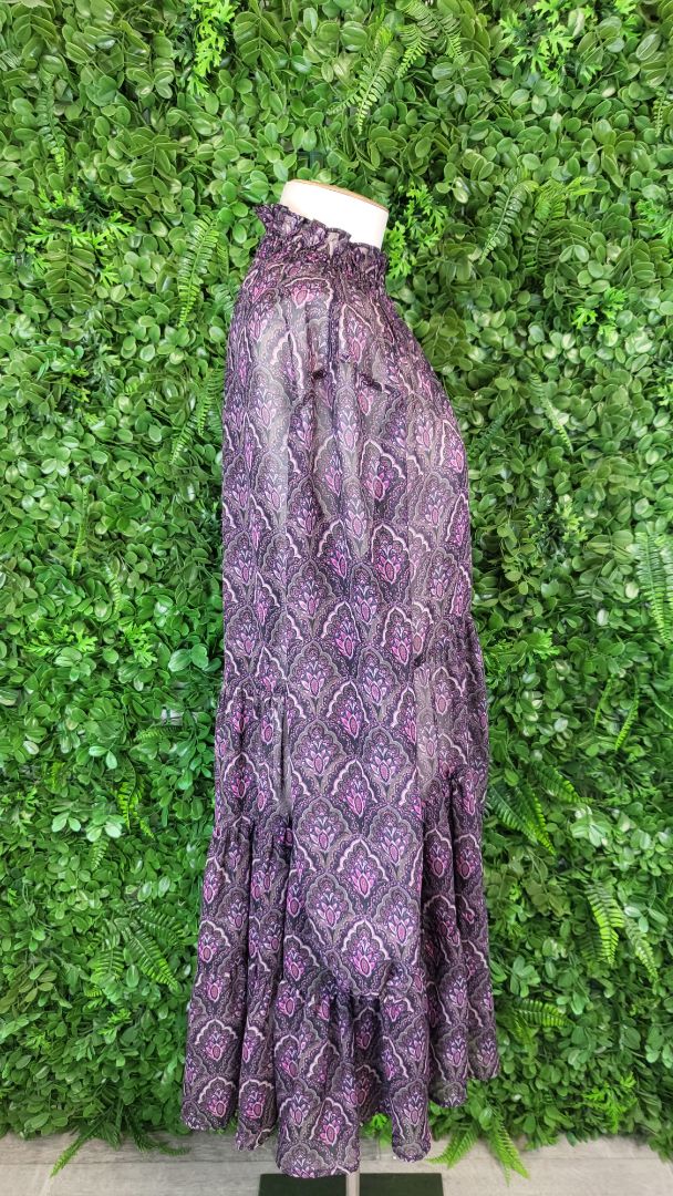 Moochi Faithfully Print Sheer Dress (8-10)