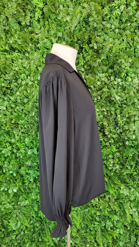 Leila+ Luca Black Wrap Shirt (10)