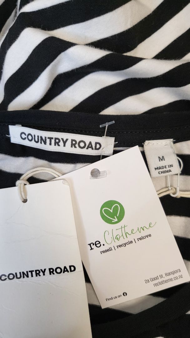 Country Road Stripe Rouched Dress BNWT (12)