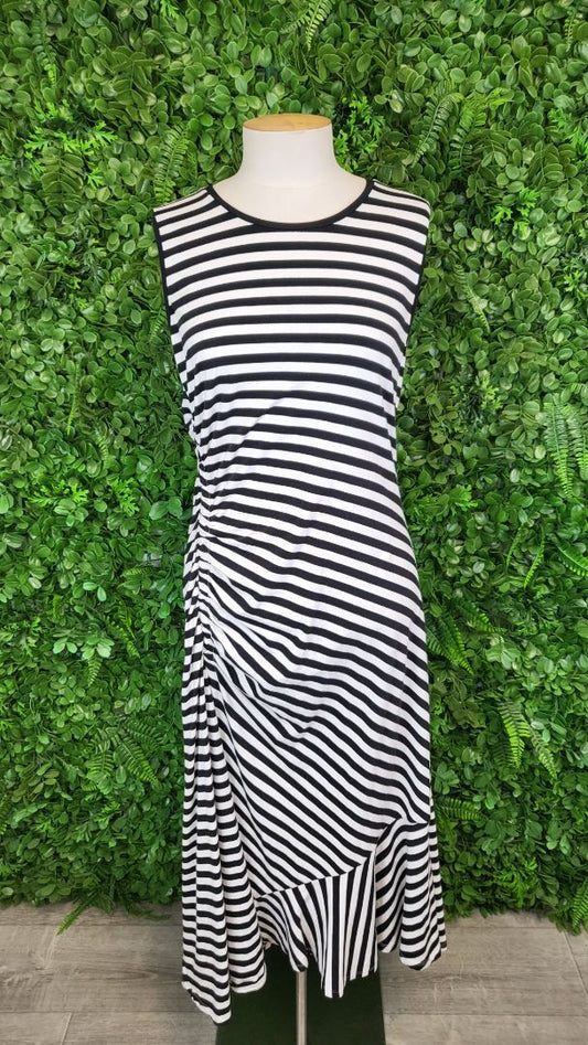 Country Road Stripe Rouched Dress BNWT (12)