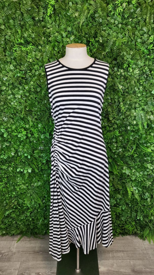 Country Road Stripe Rouched Dress BNWT (12)