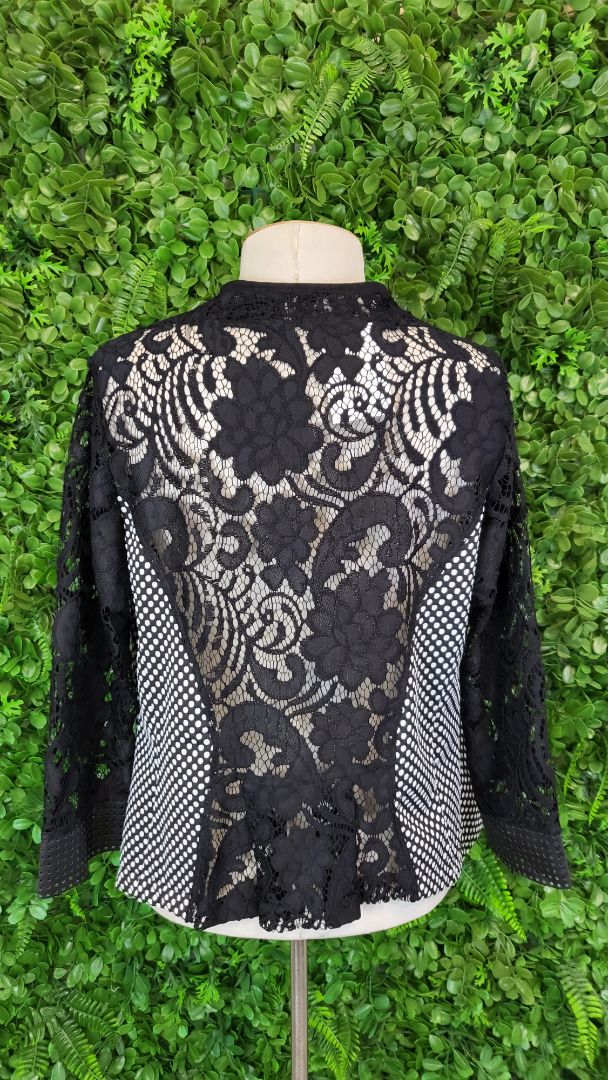 Jellicoe Black/White Lace Insert Jacket (14)