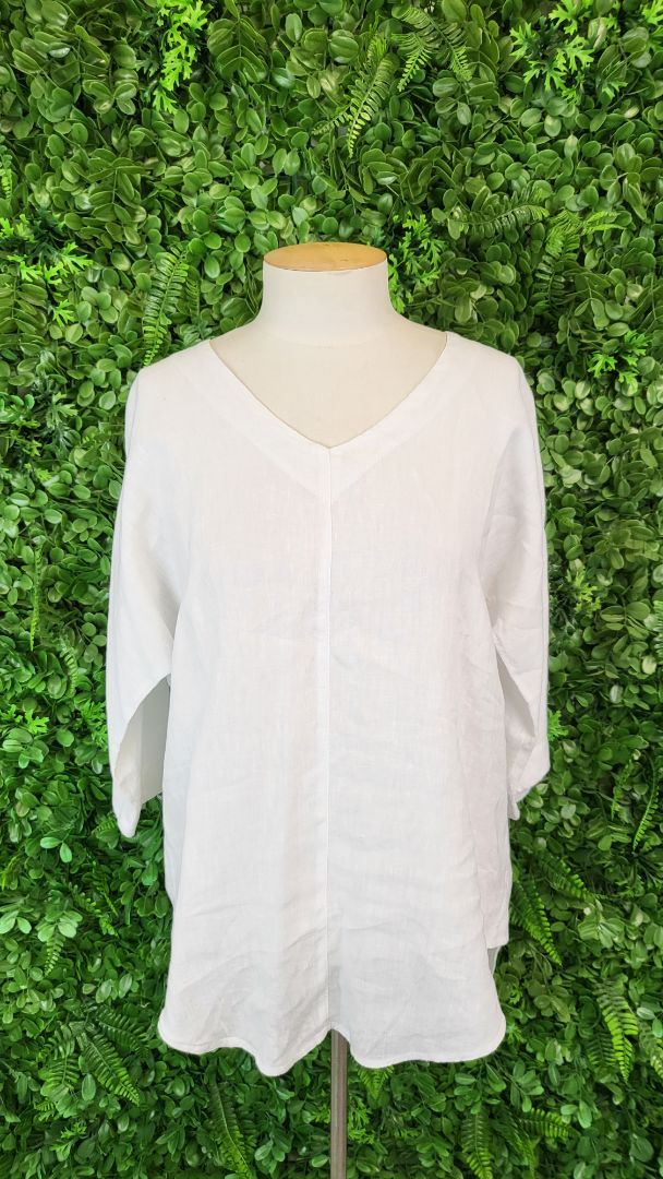 Lordship Linen White Linen Top (8)