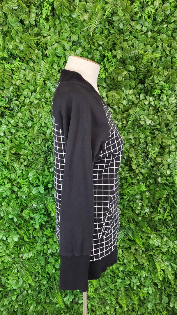 Home Lee Black/White Zip Up Sweat (6-10)