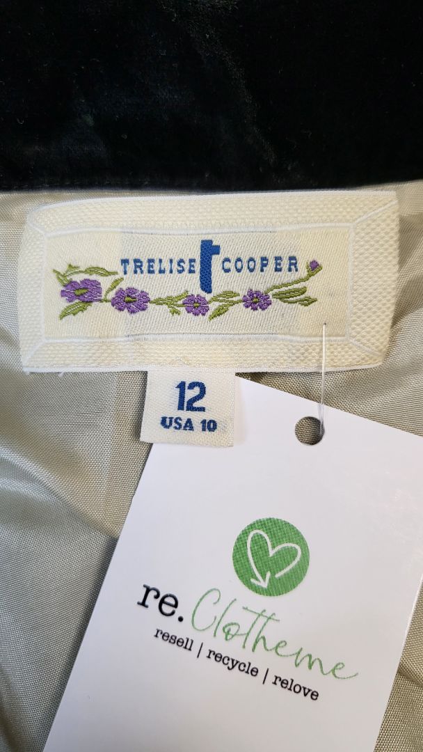 Trelise Cooper Nude/Black Flock Star Skirt (12)