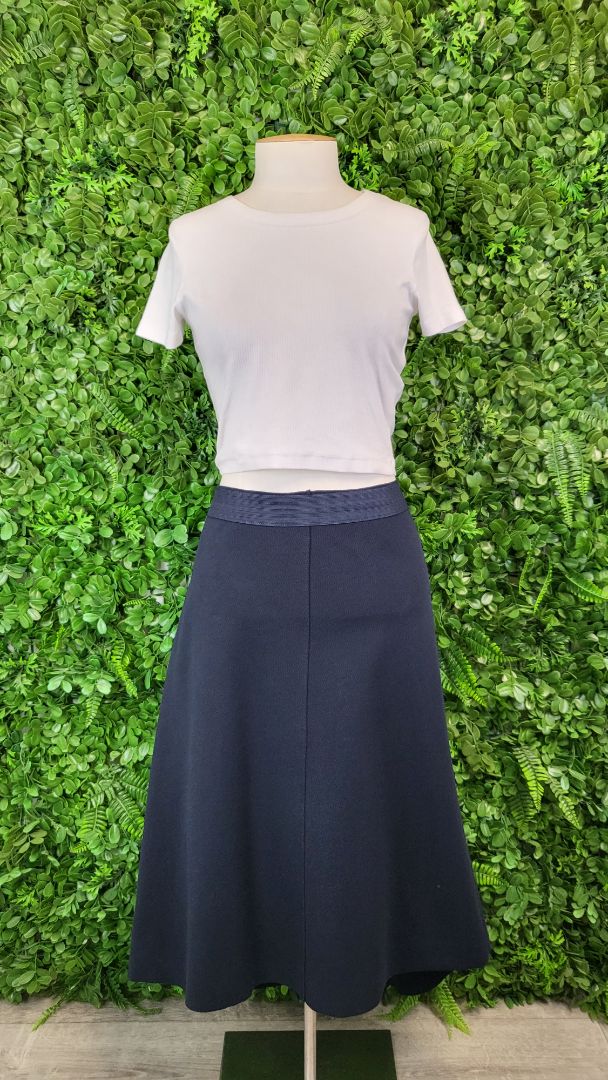Country Road Navy A-Line Midi Skirt (16)