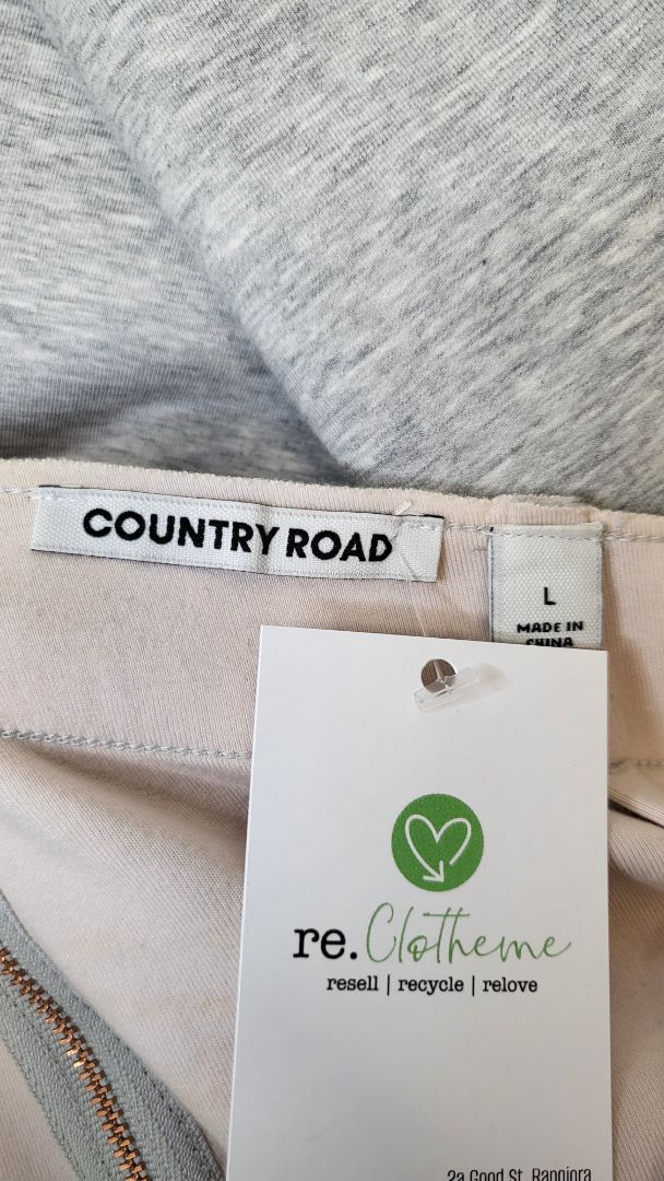 Country Road Grey A-line Skirt (16)