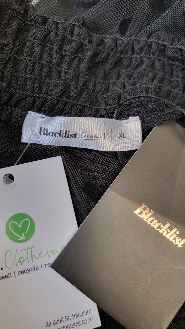 Blacklist Black Sheer Spot Top (16)