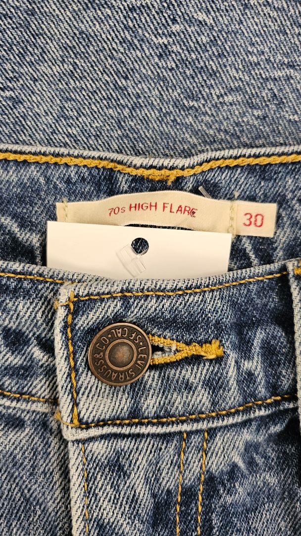 Levi's Blue 70's High Rise Flare (12)