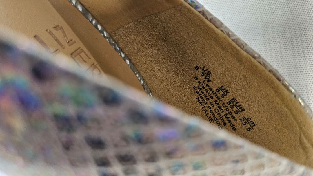 Naturalizer Metallic Reptile Heel (38.5)