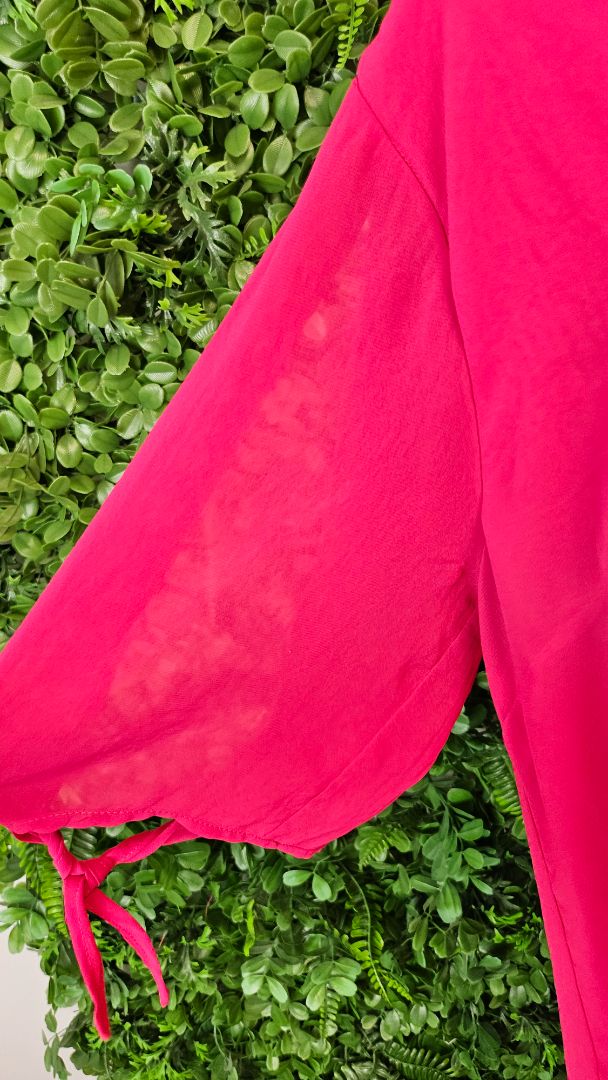 Cashews Pink Georgette Dress (14)