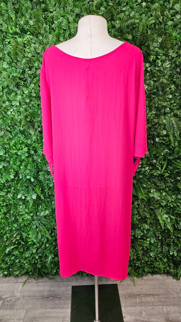 Cashews Pink Georgette Dress (14)